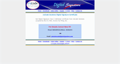 Desktop Screenshot of ncodedigitalsignature.com