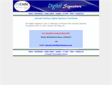 Tablet Screenshot of ncodedigitalsignature.com